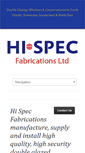 Mobile Screenshot of hispecfabrications.co.uk