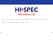 Tablet Screenshot of hispecfabrications.co.uk